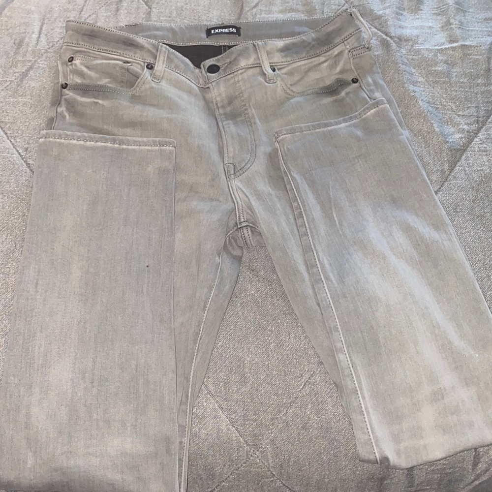 Mens jeans light gray and only worn once